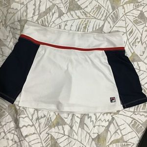 FILA Red / White / Blue Heritage TENNIS SKORT
